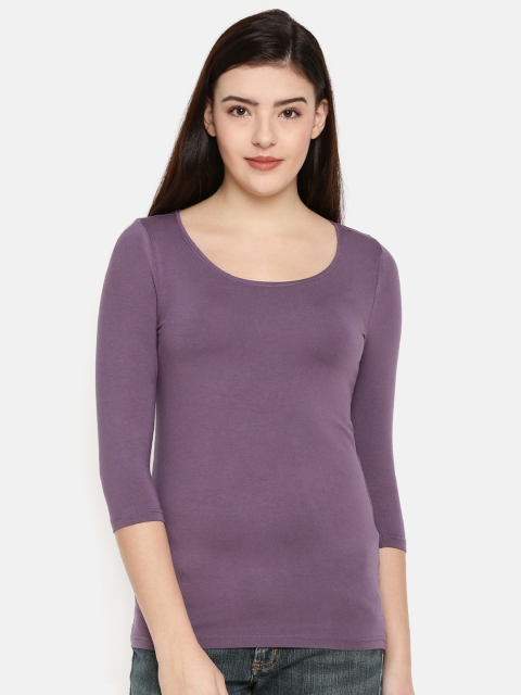 

CODE by Lifestyle Women Purple Solid Top