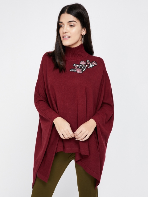 

CODE by Lifestyle Women Maroon Solid Sweater