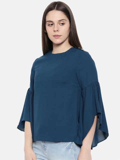 

CODE by Lifestyle Women Teal Blue Solid Top