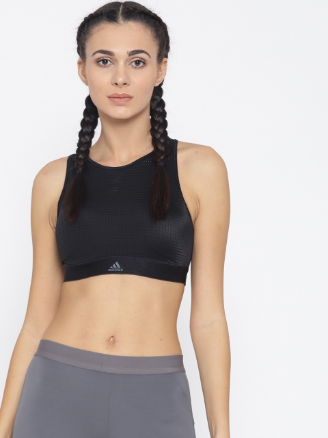 

ADIDAS Women Black Halter 2.0 Training Bra CX5255