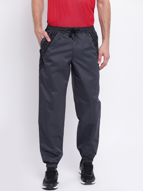 

ADIDAS Men Charcoal Grey Number Joggers