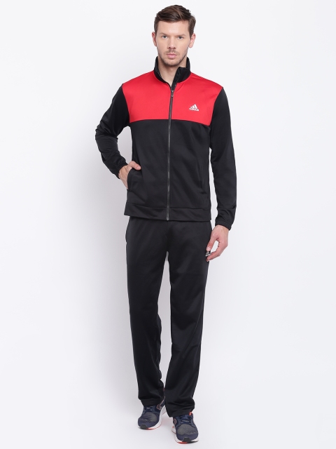 

ADIDAS Men Black & Red Back2Basics Tracksuit