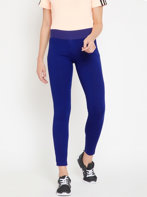 

ADIDAS Women Blue ID Mesh Solid Tights