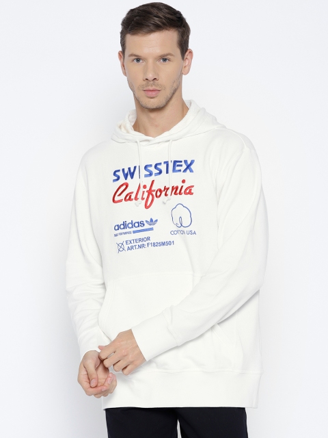 

ADIDAS Originals Men White Embroidered Kaval FZ Hooded Sweatshirt