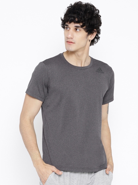 

ADIDAS Charcoal Grey Freelift Climalite Solid Training T-shirt