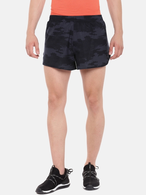

ADIDAS Men Black & Grey Response Split Camouflage Print Running Shorts