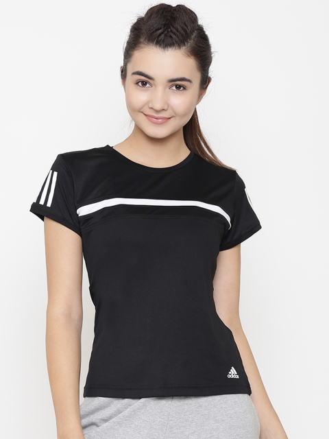 

ADIDAS Women Black Solid Club Climalite T-Shirt