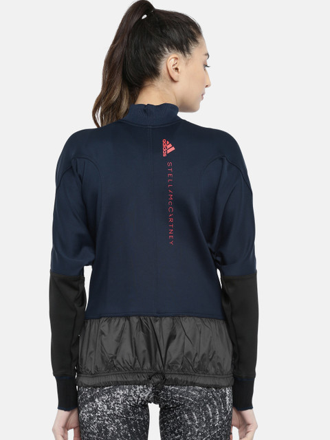 

ADIDAS Stella McCartney by ADIDAS Women Navy Blue Solid Sporty Jacket