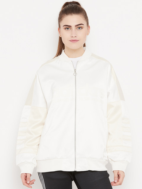 

ADIDAS Originals Women Off-White Solid Track Jacket