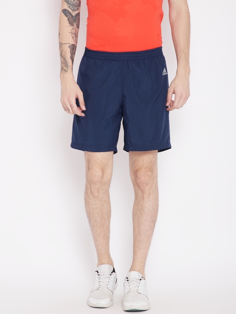 

ADIDAS Men Navy Blue Solid Running Shorts