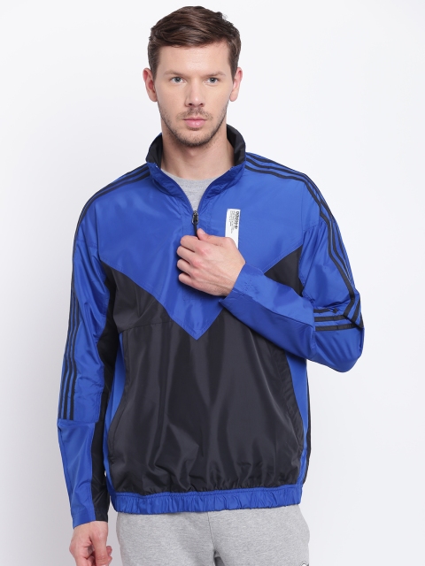 

ADIDAS Originals Men Blue & Black NMD Colourblocked Track Jacket