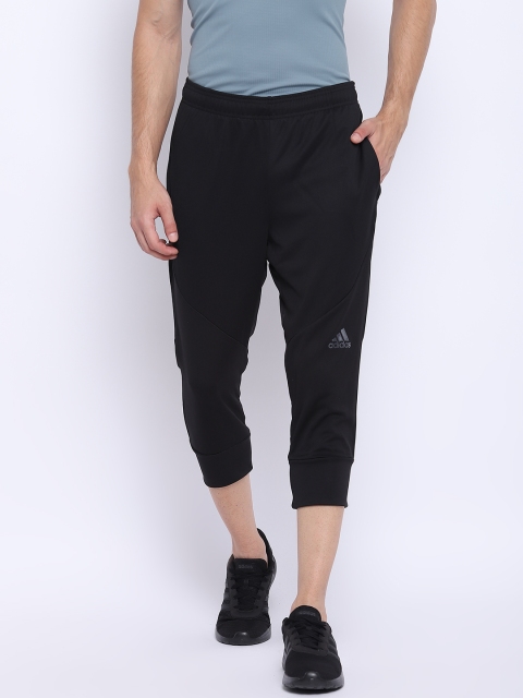 

ADIDAS Men Black WO PA Climacool 3/4 Tapered Fit Training Track Pants