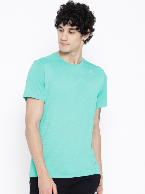 

ADIDAS Sea Green Supernova Solid Running Tshirt