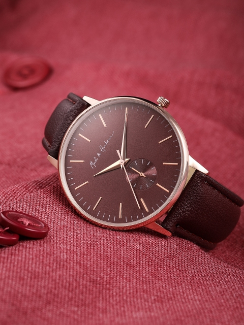 

Mast & Harbour Unisex Maroon Analogue Watch MFB-PN-SNT-M01