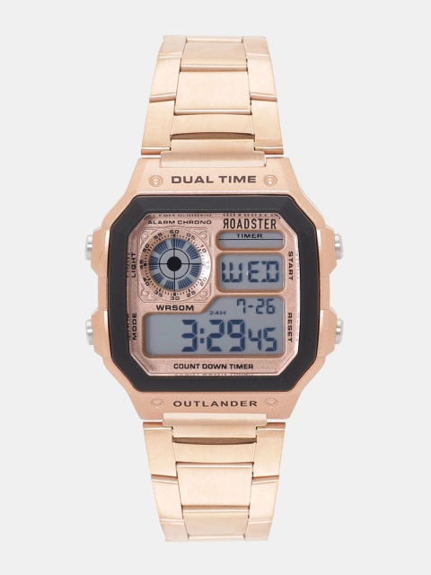 

Roadster Unisex Rose Gold-Toned Digital Watch MFB-PN-SKM-1335