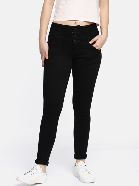 

Deal Jeans Women Black Slim Fit High-Rise Clean Look Stretchable Jeans