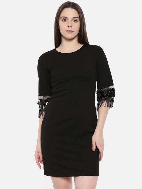 

Deal Jeans Women Black Solid Sheath Dress