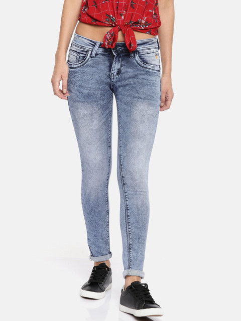 

Deal Jeans Women Blue Slim Fit Mid-Rise Clean Look Stretchable Jeans