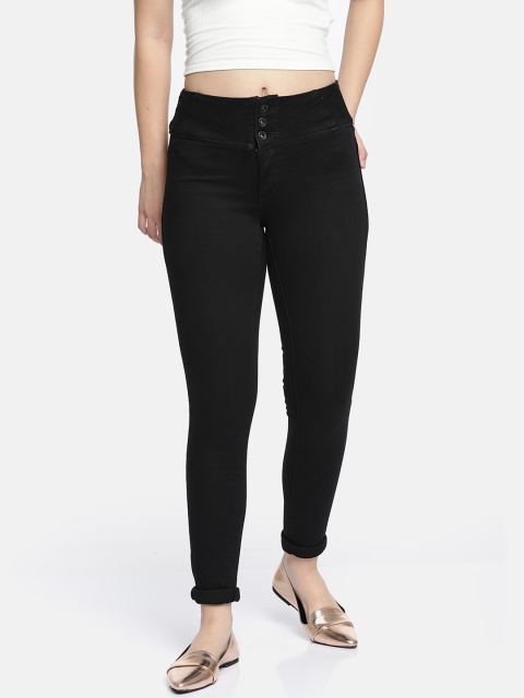 

Deal Jeans Women Black Slim Fit High-Rise Clean Look Stretchable Jeans
