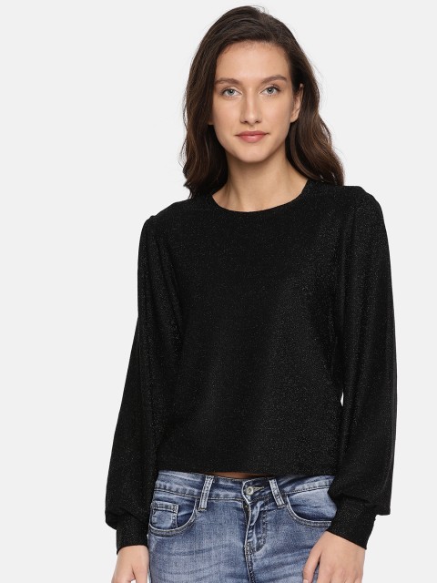 

Deal Jeans Women Black Solid Top