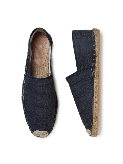 

WROGN Men Navy Blue Denim Espadrilles