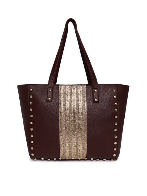 

Kanvas Katha Brown Self Design Shoulder Bag