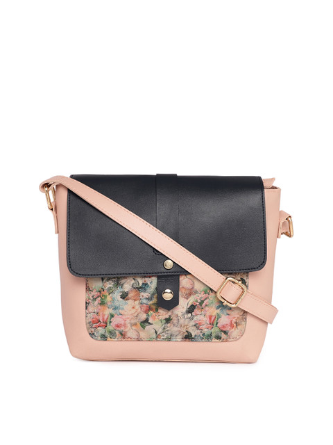 

Kanvas Katha Pink Printed Sling Bag