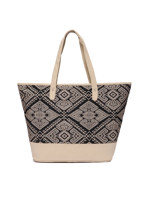 

Kanvas Katha Multicoloured Self Design Tote Bag, Multi