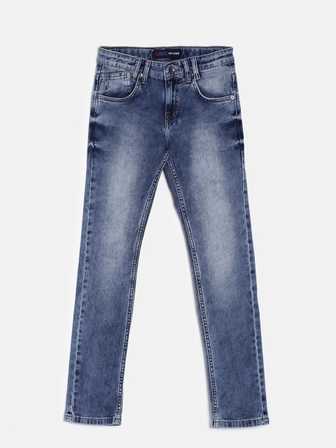 

Pepe Jeans Boys Blue Slim Fit Mid-Rise Clean Look Jeans