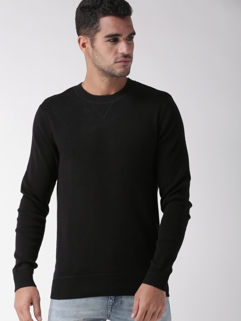 

SELECTED Men Black Solid Pullover