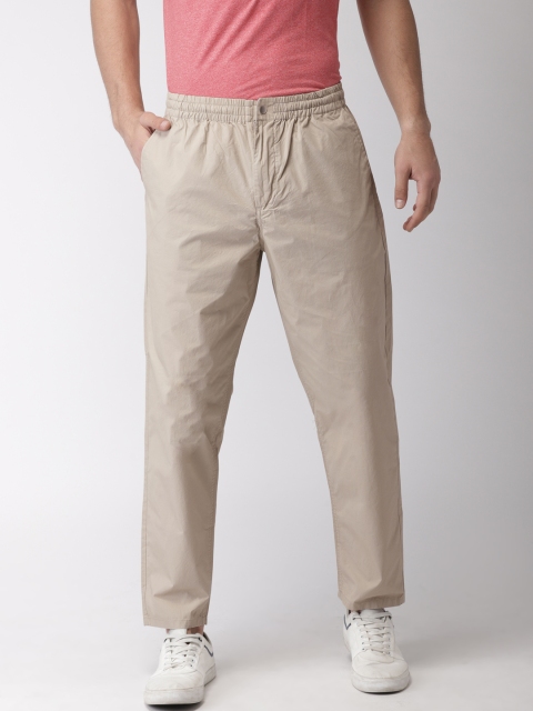 

SELECTED Men Khaki Regular Fit Solid Trousers