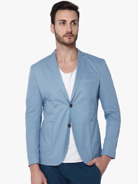 

SELECTED Identity Blue Solid Single-Breasted Smart Casual Blazers