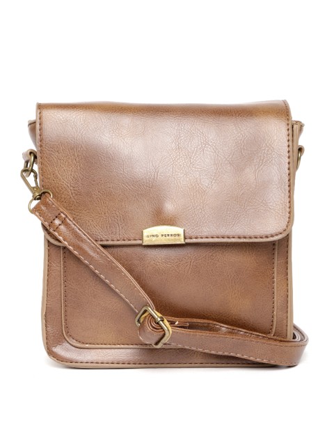 

Lisa Haydon for Lino Perros Brown Solid Sling Bag