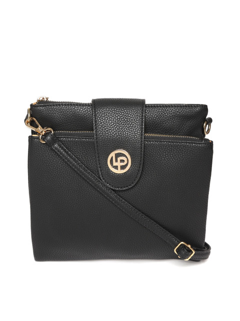 

Lisa Haydon for Lino Perros Black Solid Sling Bag