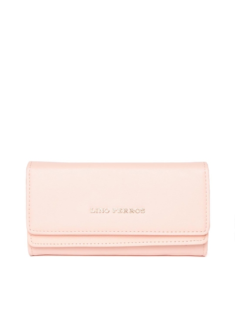 

Lisa Hayden for Lino Perros Women Pink Solid Three Fold Wallet