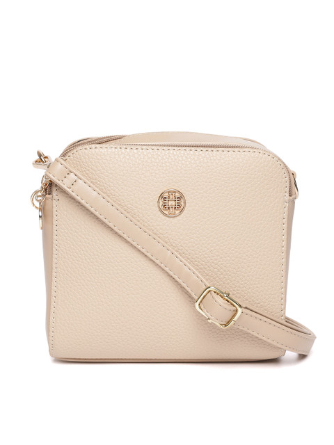

Lisa Haydon for Lino Perros Beige Solid Sling Bag