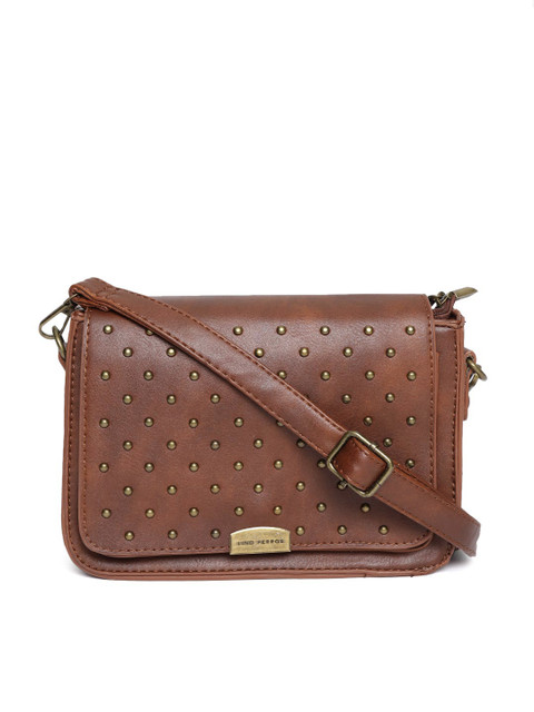 

Lisa Hayden For Lino Perros Brown Embellished Sling Bag