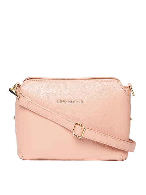 

Lisa Haydon for Lino Perros Peach-Coloured Solid Sling Bag