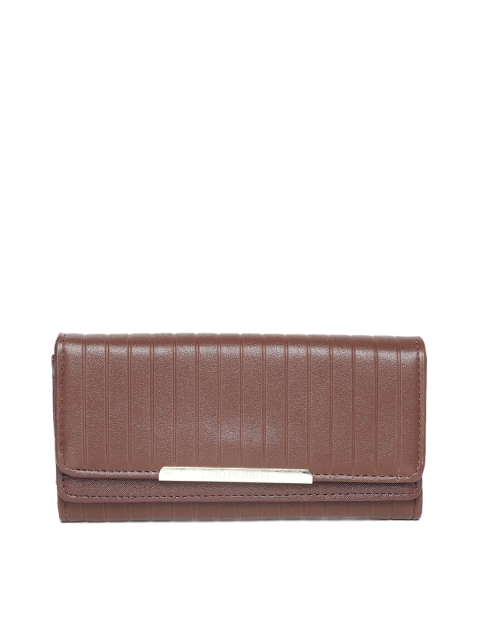 

Lisa Haydon for Lino Perros Women Brown Textured Three Fold Wallet