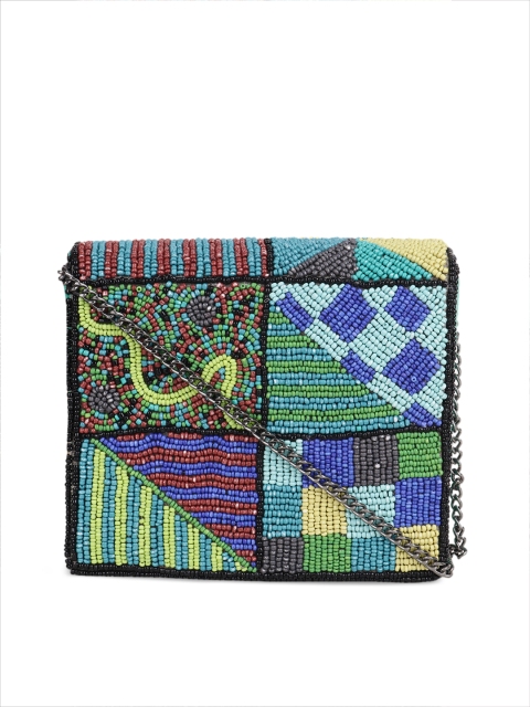 

Diwaah Multicoloured Embellished Clutch, Multi