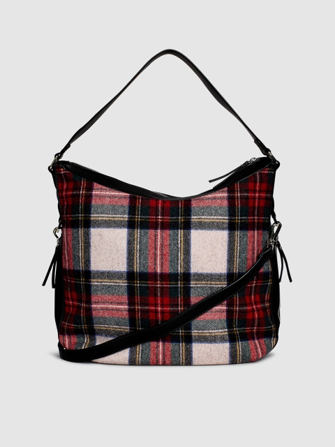 

next Red Checked Hobo Bag