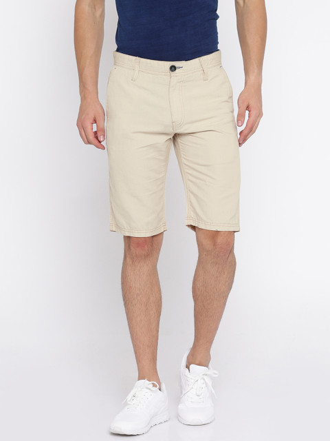 

Celio Men Beige Solid Chino Shorts
