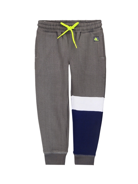 

Cherry Crumble Kids Grey & Blue Colourblocked Joggers