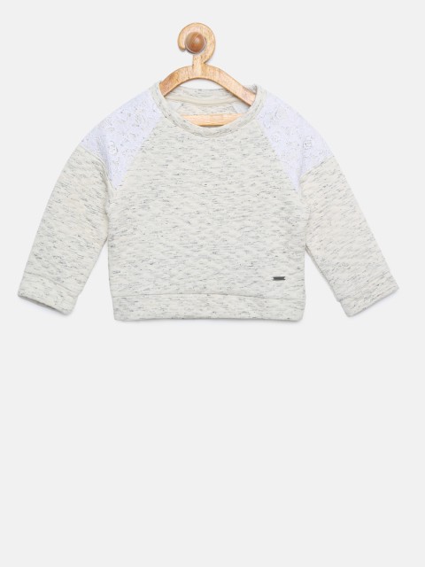 

Allen Solly Junior Girls Grey Solid Sweatshirt