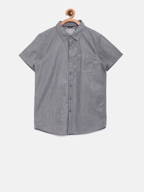 

Allen Solly Junior Boys Grey Regular Fit Self Design Casual Shirt