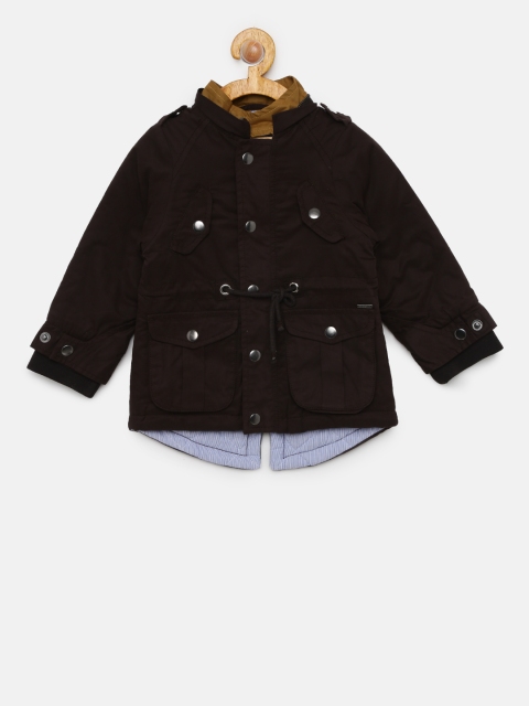 

Allen Solly Junior Boys Black Solid Jacket