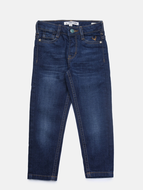 

Allen Solly Junior Boys Blue Slim Fit Mid-Rise Clean Look Jeans