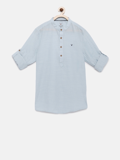 

Allen Solly Junior Boys Blue Solid Straight Kurta
