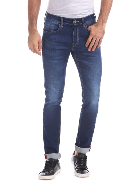 

IZOD Men Blue Slim Fit Mid-Rise Clean Look Jeans