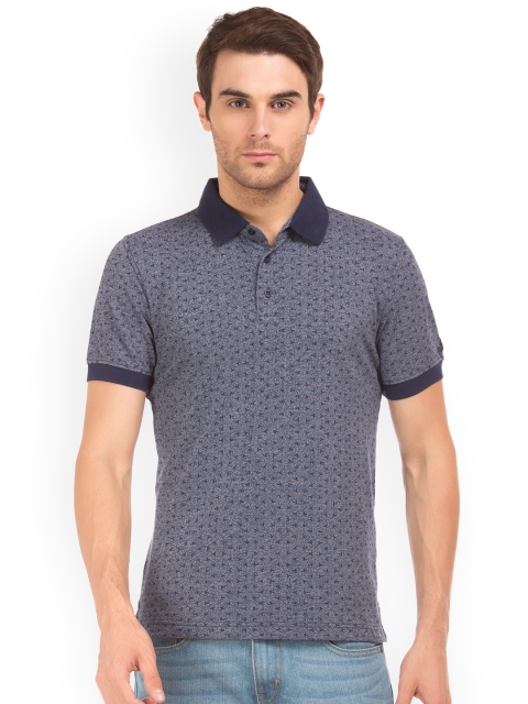

IZOD Men Navy Blue Solid Polo Collar T-shirt